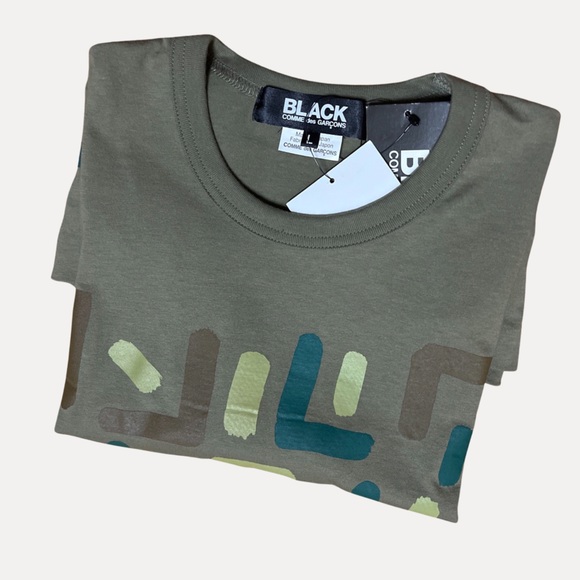 NWT Comme Des Garçons X CDG X Made in Japan Military Abstract Camo T-shirt Sz L - Picture 4 of 7